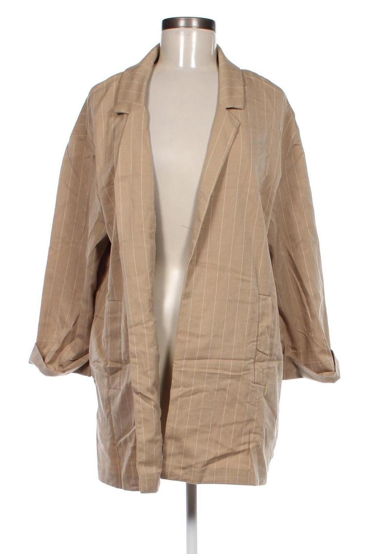 Damenmantel Stradivarius, Größe XL, Farbe Beige, Preis € 16,99