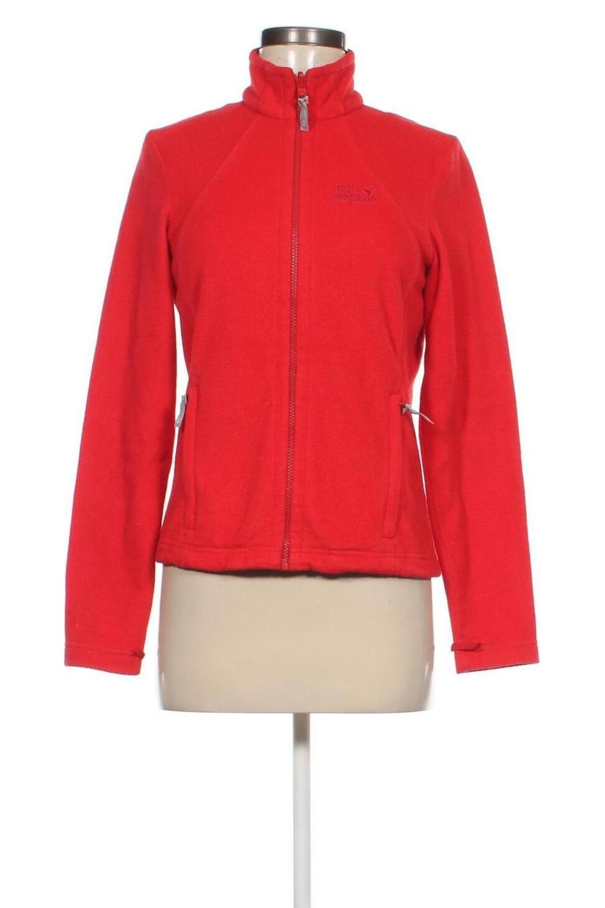 Damen Fleece Oberteil  Jack Wolfskin, Größe S, Farbe Rot, Preis 28,70 €