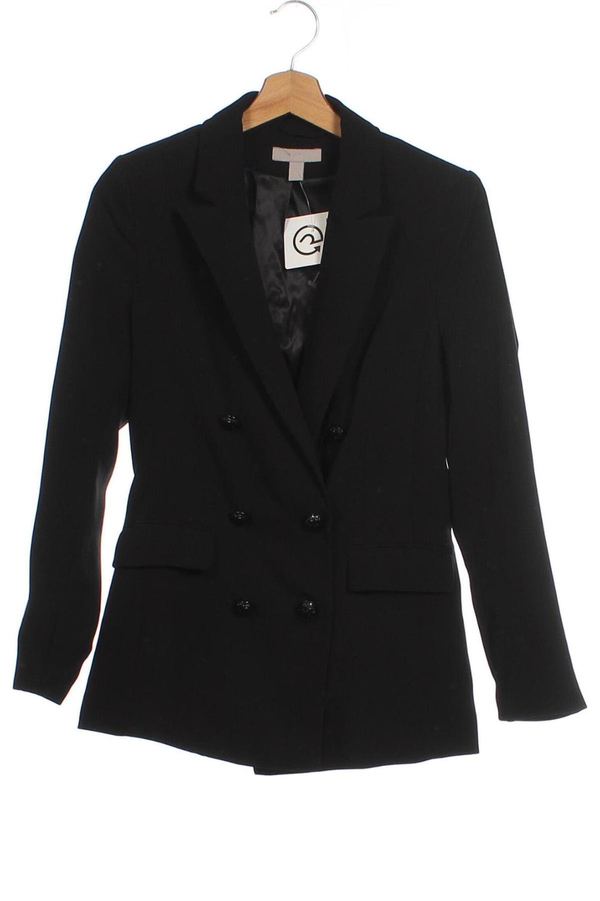 Damen Blazer H&M, Größe XS, Farbe Schwarz, Preis € 24,46