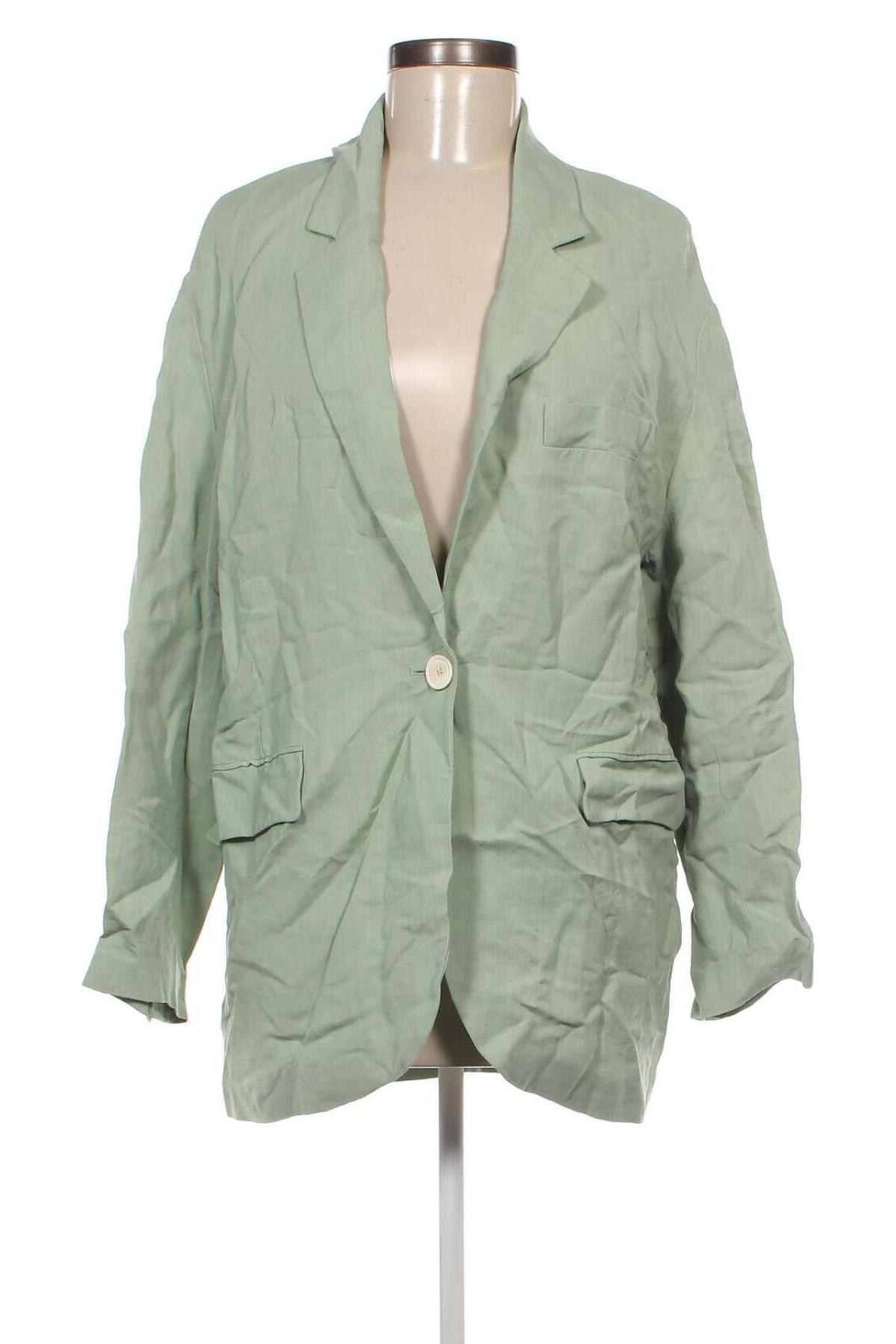 Sacou de femei Zara, Mărime XS, Culoare Verde, Preț 157,99 Lei