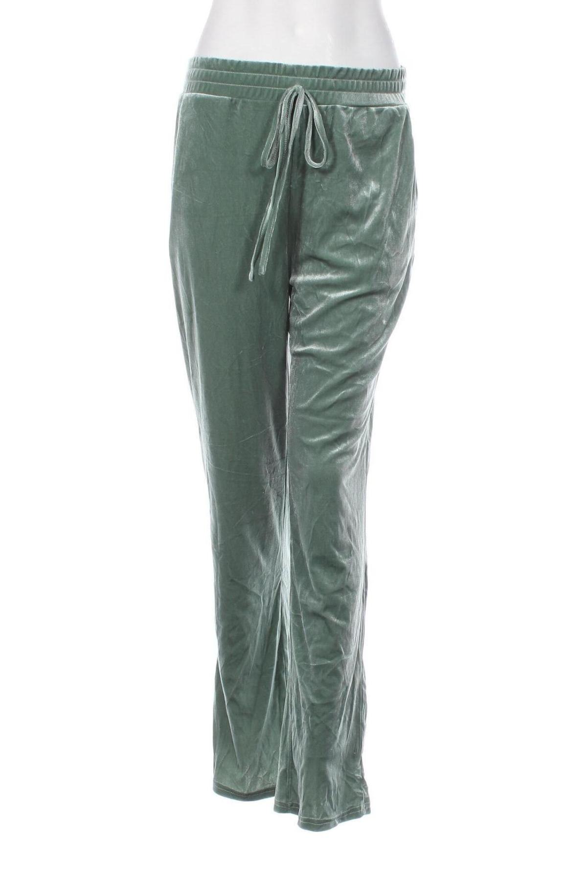 Pantaloni trening de femei Simplee, Mărime L, Culoare Verde, Preț 111,99 Lei