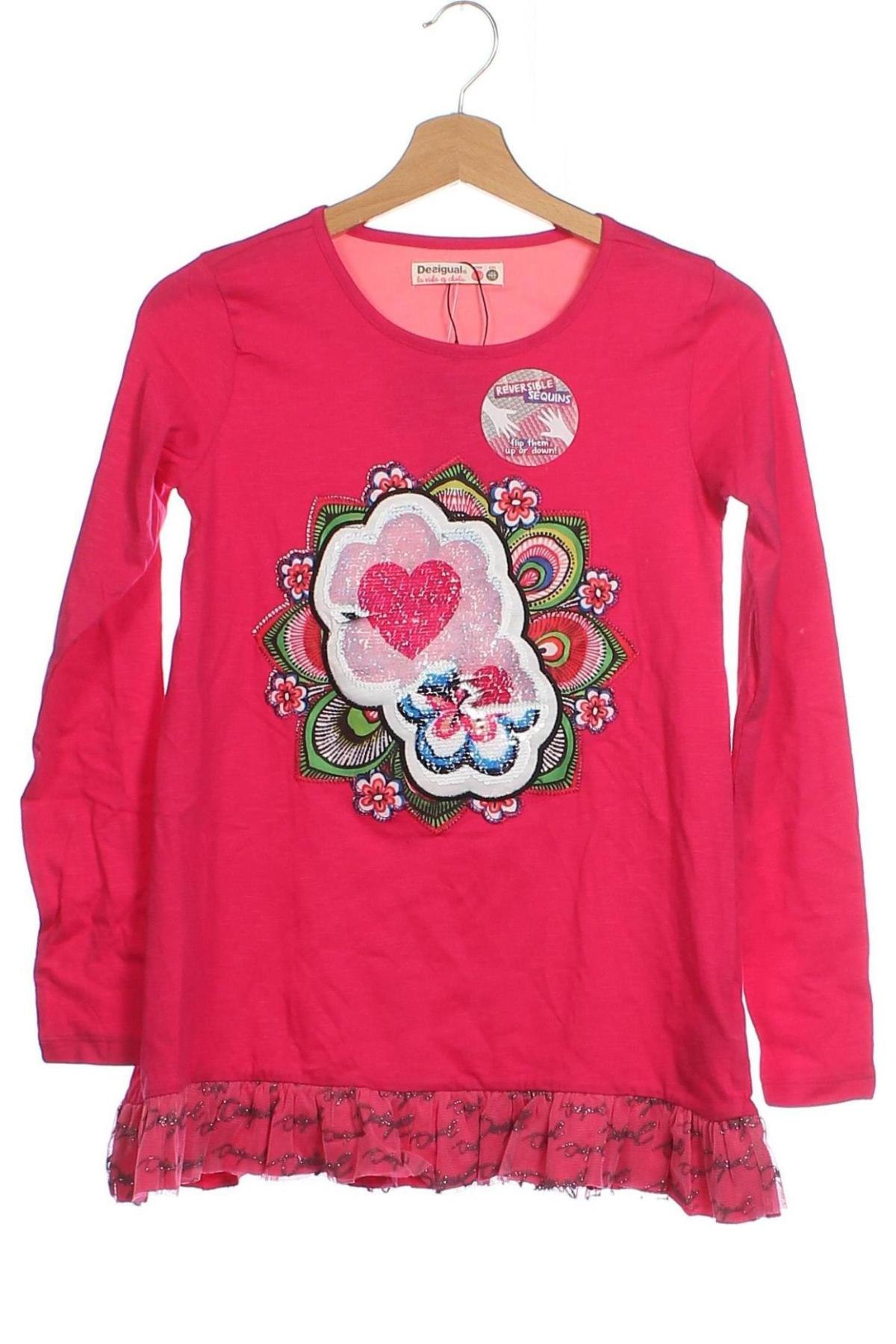 Kinder Shirt Desigual, Größe 11-12y/ 152-158 cm, Farbe Rosa, Preis 27,67 €