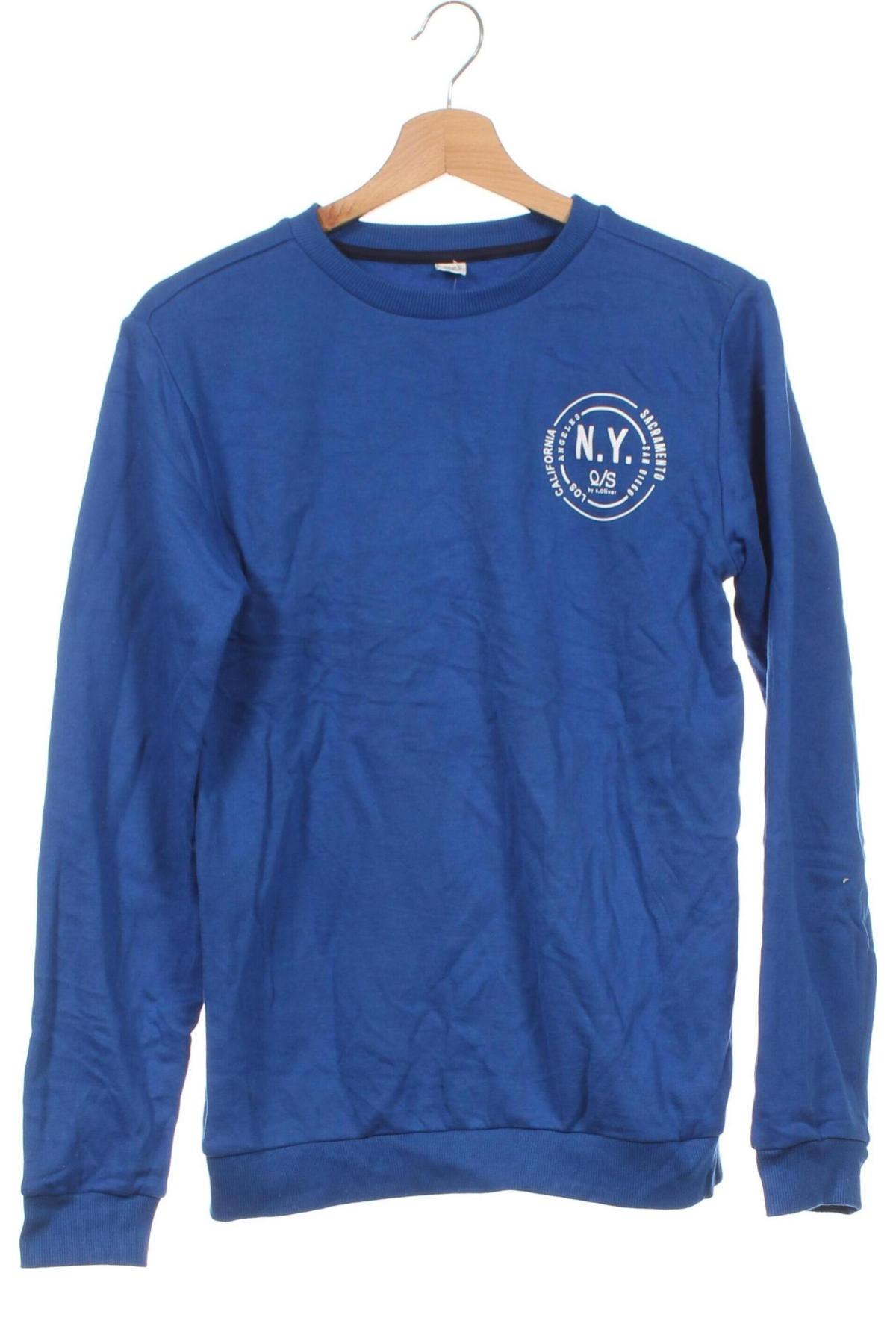 Kinder Shirt Q/S by S.Oliver, Größe 15-18y/ 170-176 cm, Farbe Blau, Preis 7,99 €