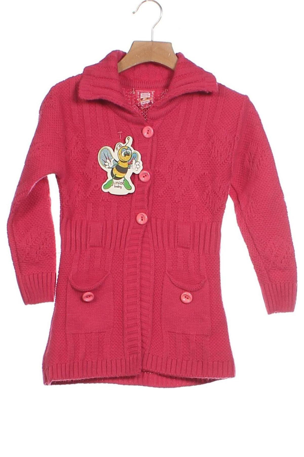 Kinder Strickjacke, Größe 7-8y/ 128-134 cm, Farbe Rosa, Preis € 10,49