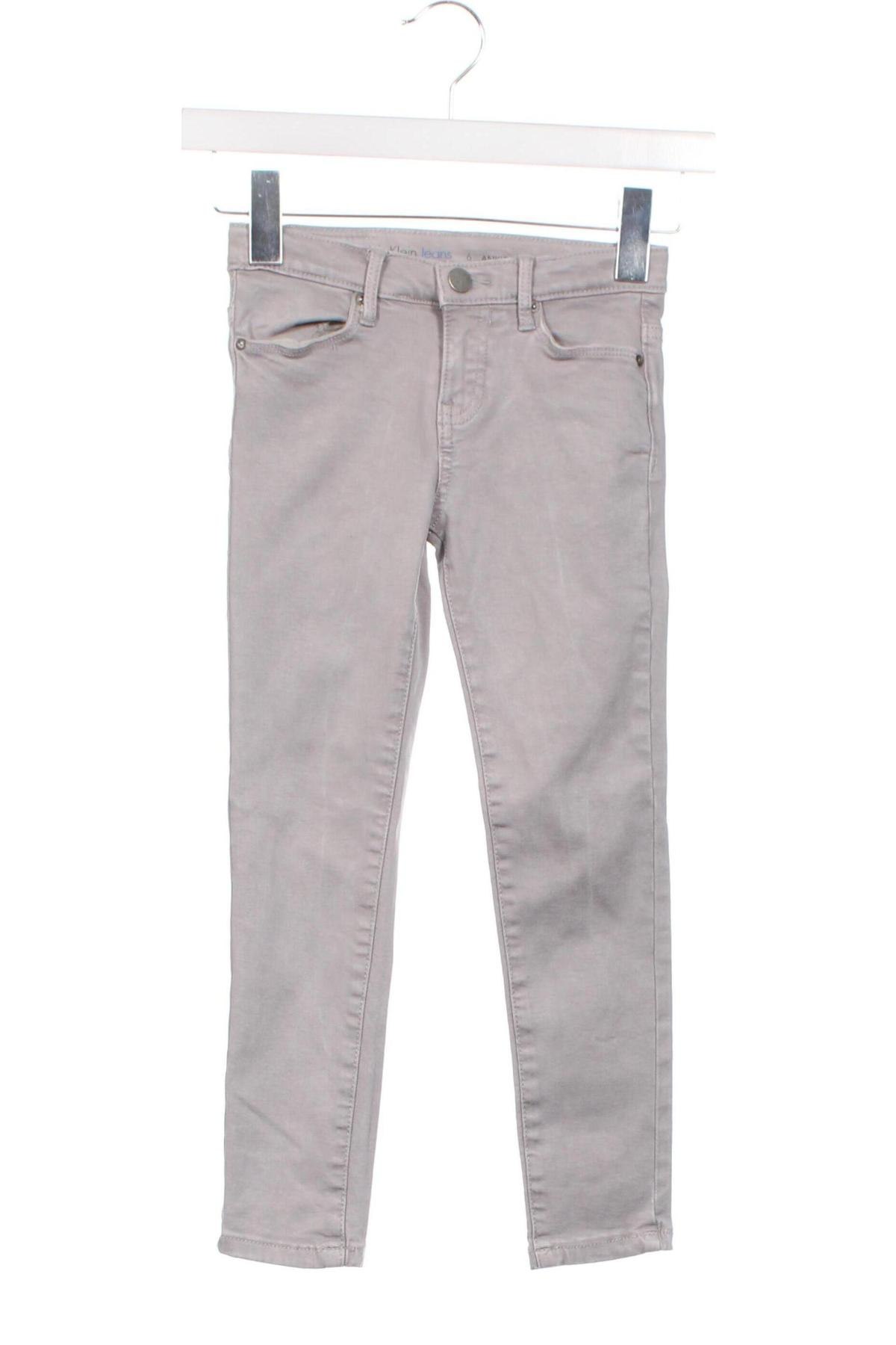 Παιδικά τζίν Calvin Klein Jeans, Μέγεθος 6-7y/ 122-128 εκ., Χρώμα Γκρί, Τιμή 14,99 €