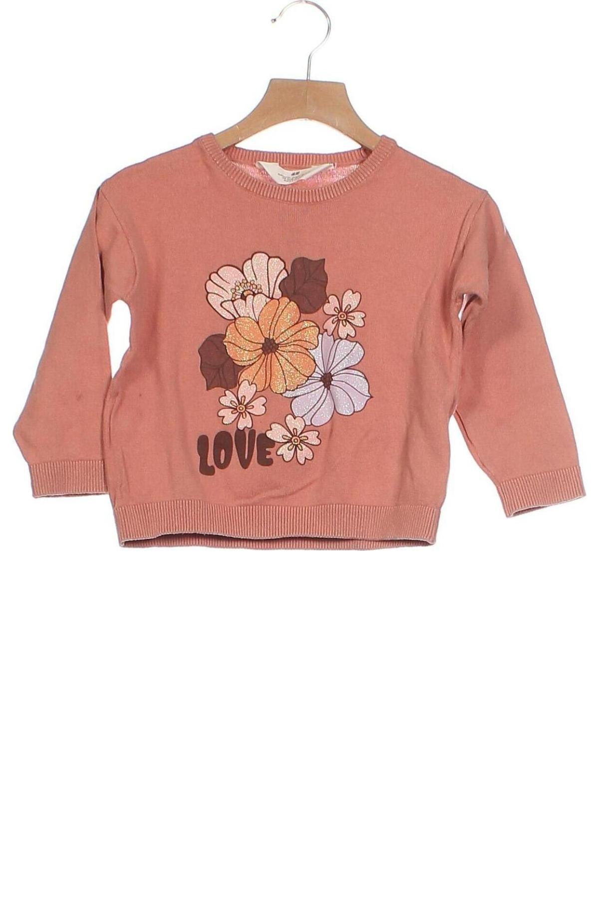 Dziecięcy sweter H&M, Rozmiar 2-3y/ 98-104 cm, Kolor Różowy, Cena 40,45 zł