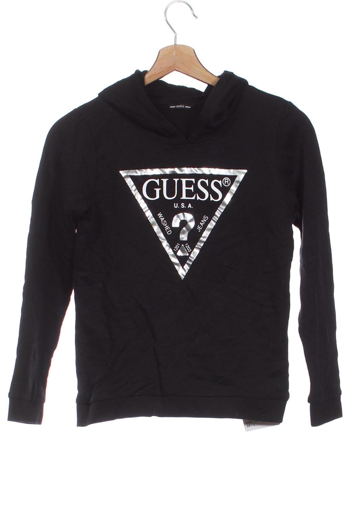 Παιδικό φούτερ Guess, Μέγεθος 12-13y/ 158-164 εκ., Χρώμα Μαύρο, Τιμή 20,99 €