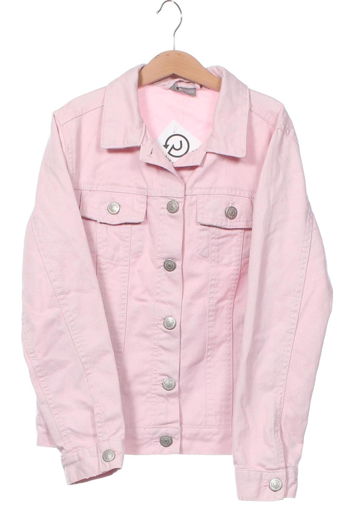 Kinder Jeansjacke, Größe 9-10y/ 140-146 cm, Farbe Rosa, Preis 16,00 €