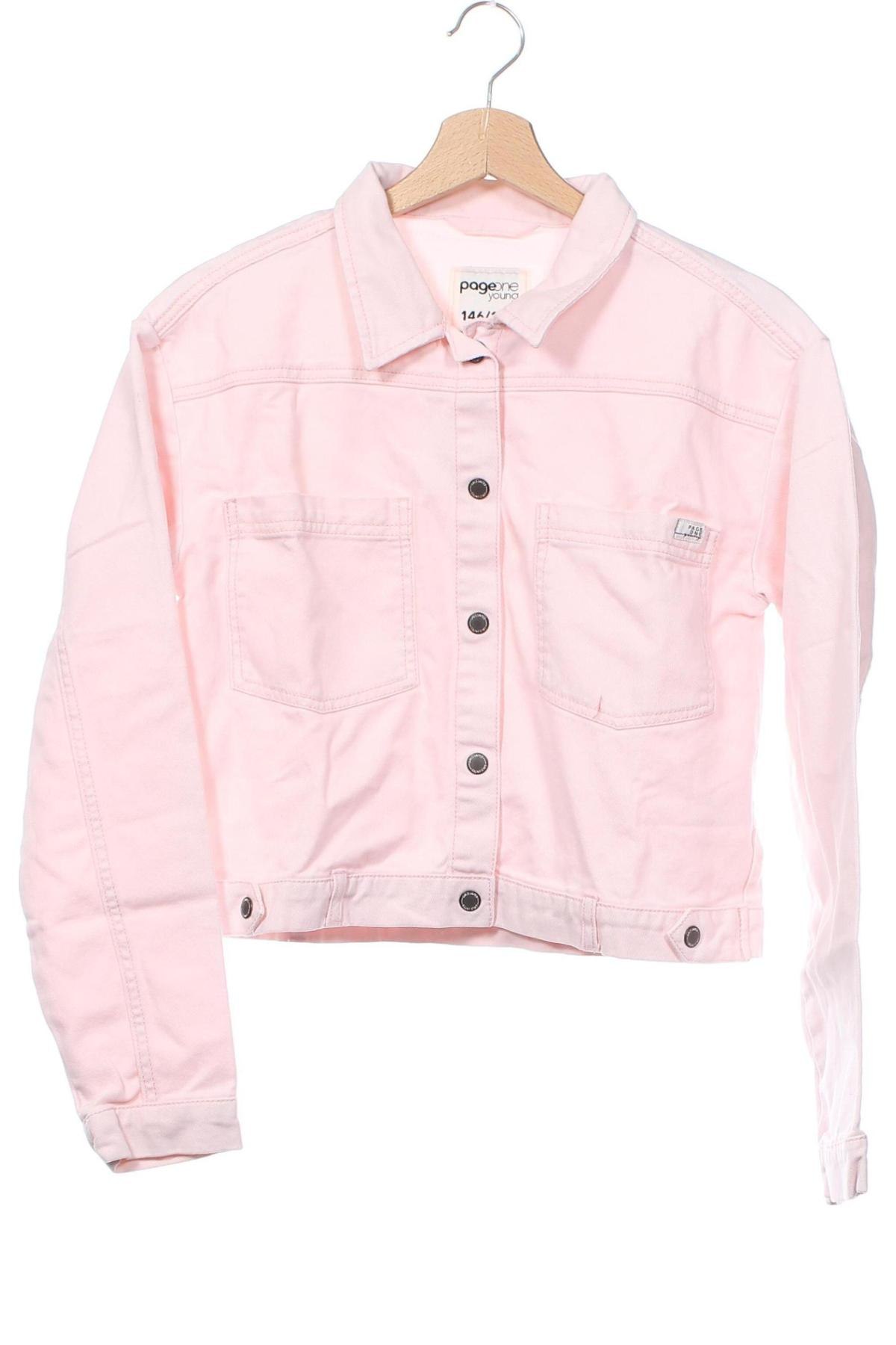 Kinder Jeansjacke Page One, Größe 10-11y/ 146-152 cm, Farbe Rosa, Preis € 9,99