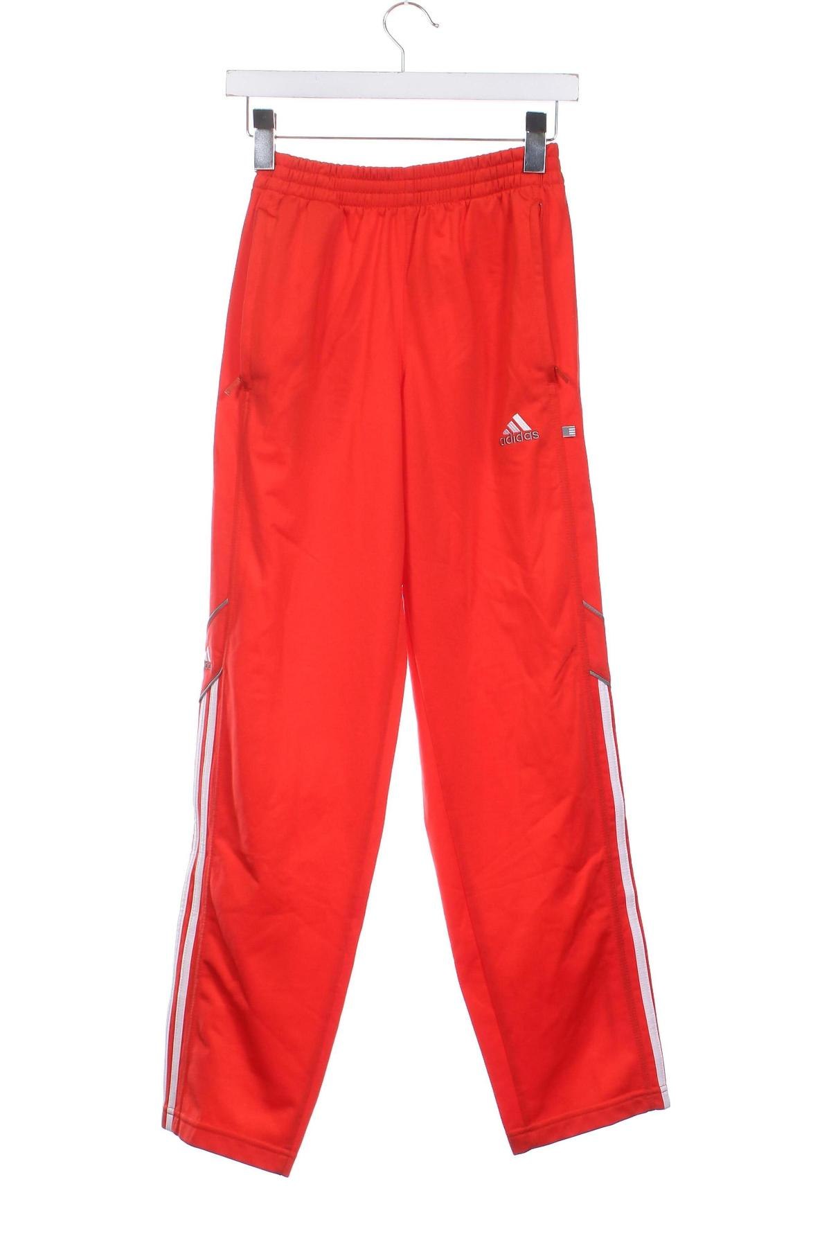 Dziecięce spodnie sportowe Adidas, Rozmiar 12-13y/ 158-164 cm, Kolor Czerwony, Cena 103,99 zł