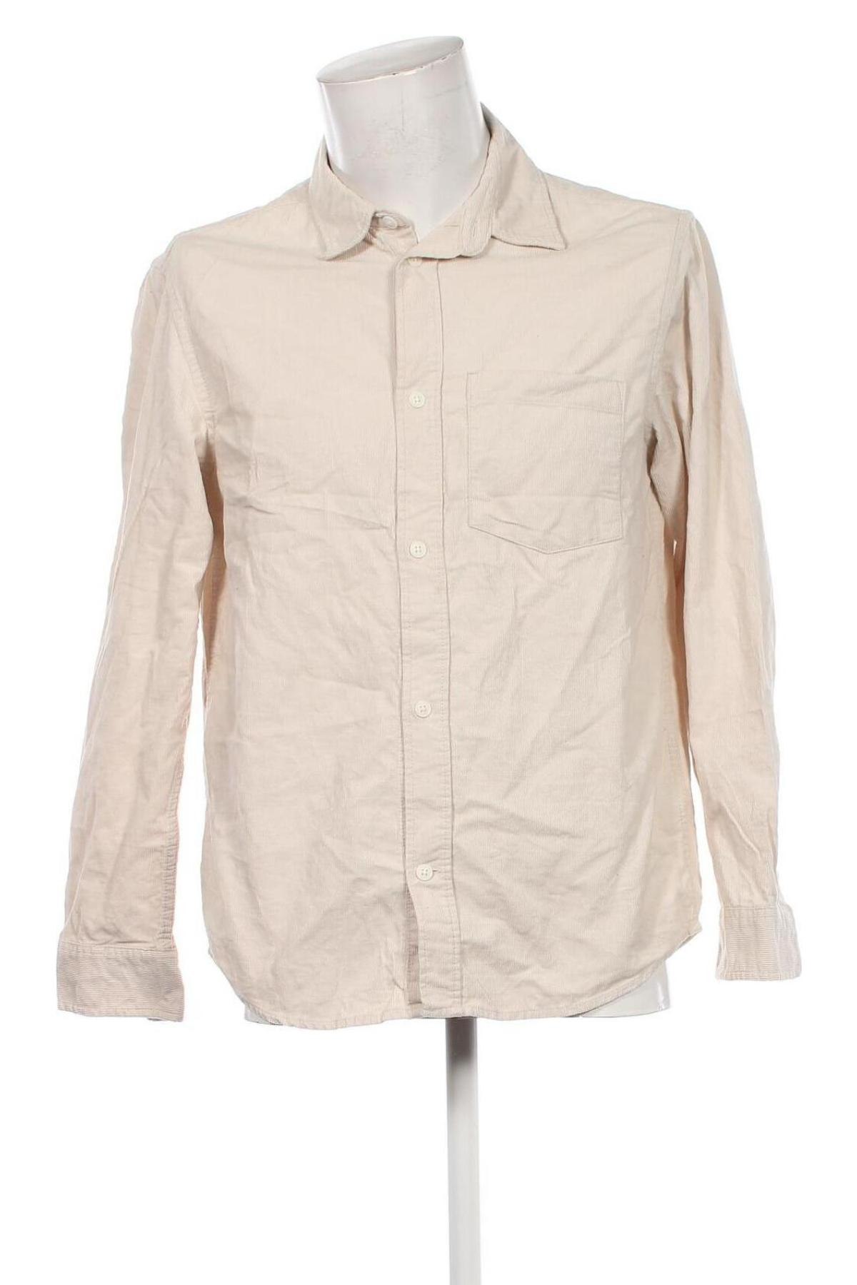 Herrenhemd H&M, Größe M, Farbe Beige, Preis 20,49 €