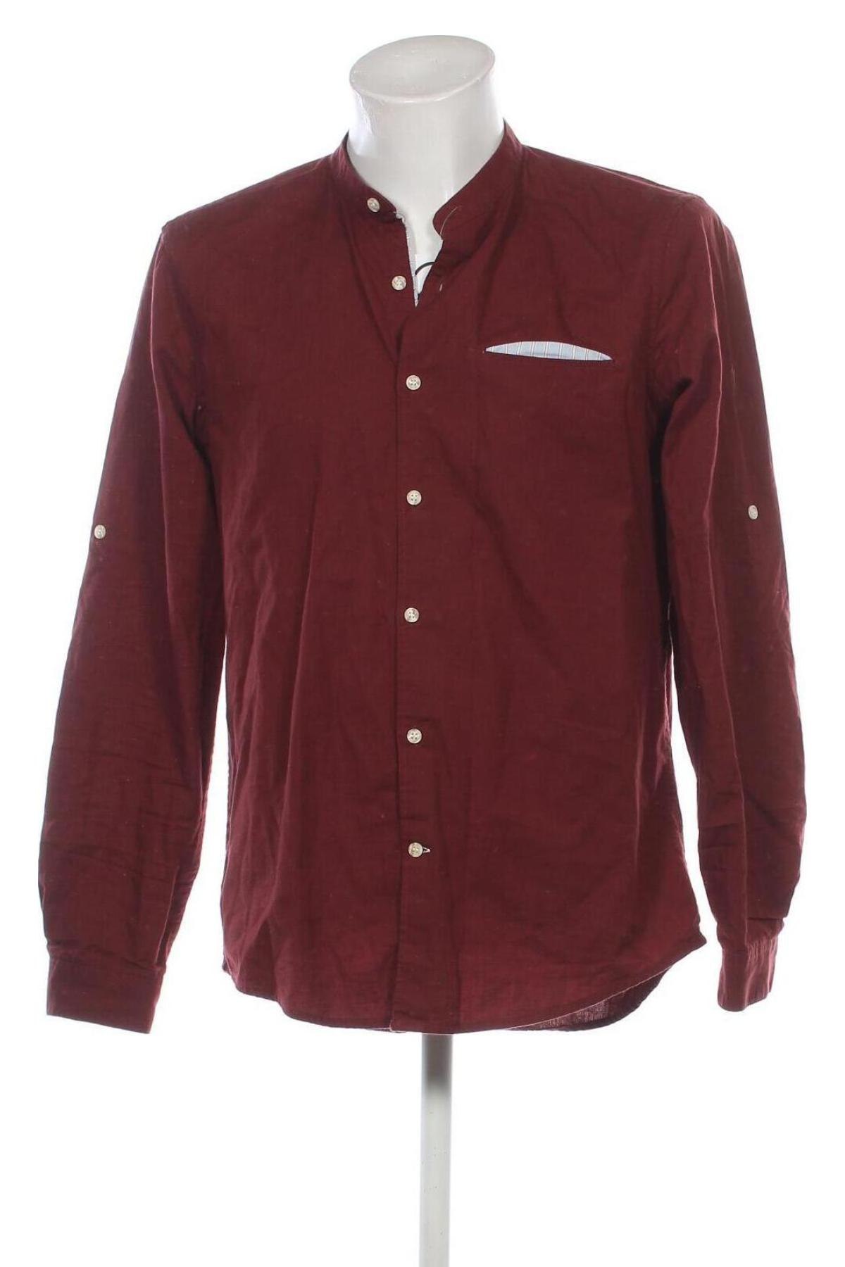 Herrenhemd Pull&Bear, Größe L, Farbe Rot, Preis € 14,83