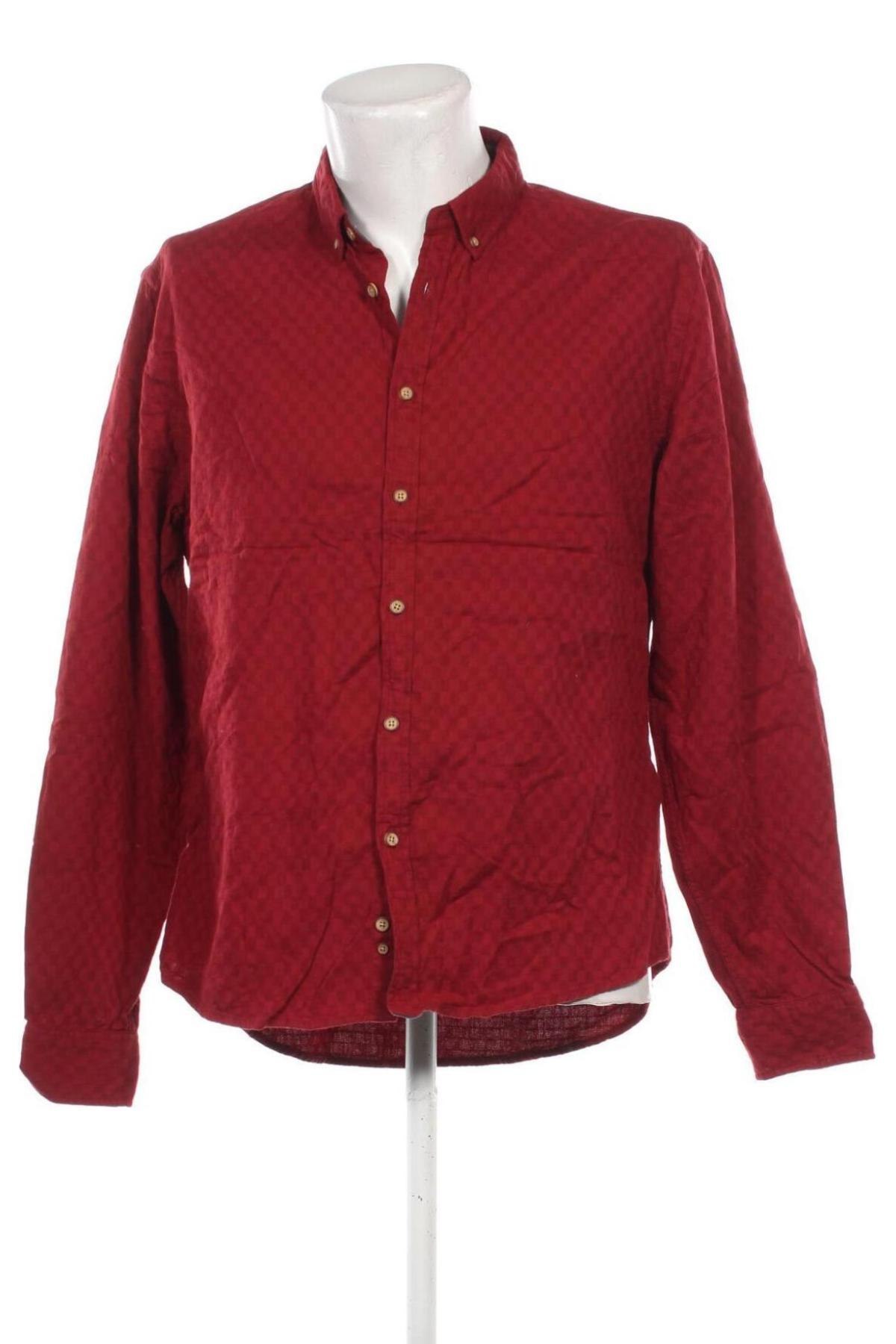 Herrenhemd Springfield, Größe 5XL, Farbe Rot, Preis 23,99 €