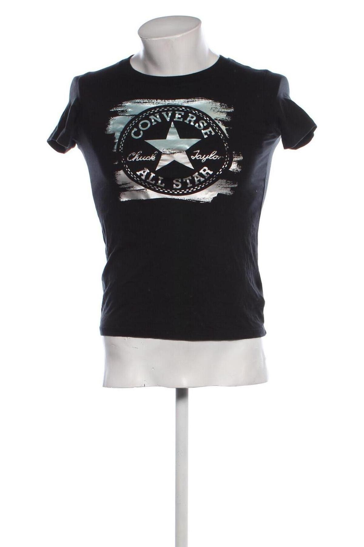 Ανδρικό t-shirt Converse, Μέγεθος S, Χρώμα Μαύρο, Τιμή 8,49 €