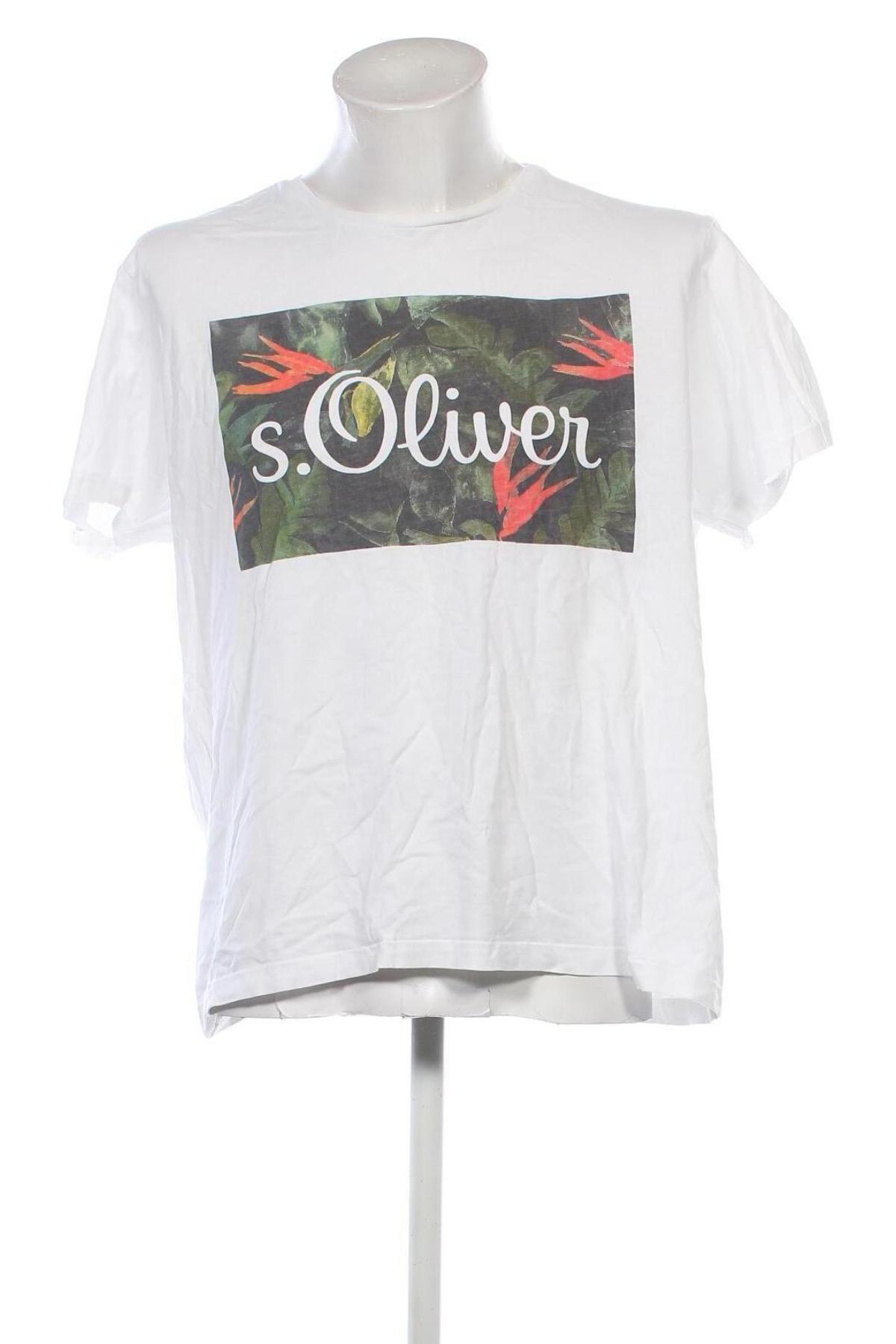 Pánske tričko  S.Oliver, Veľkosť XXL, Farba Biela, Cena  7,95 €