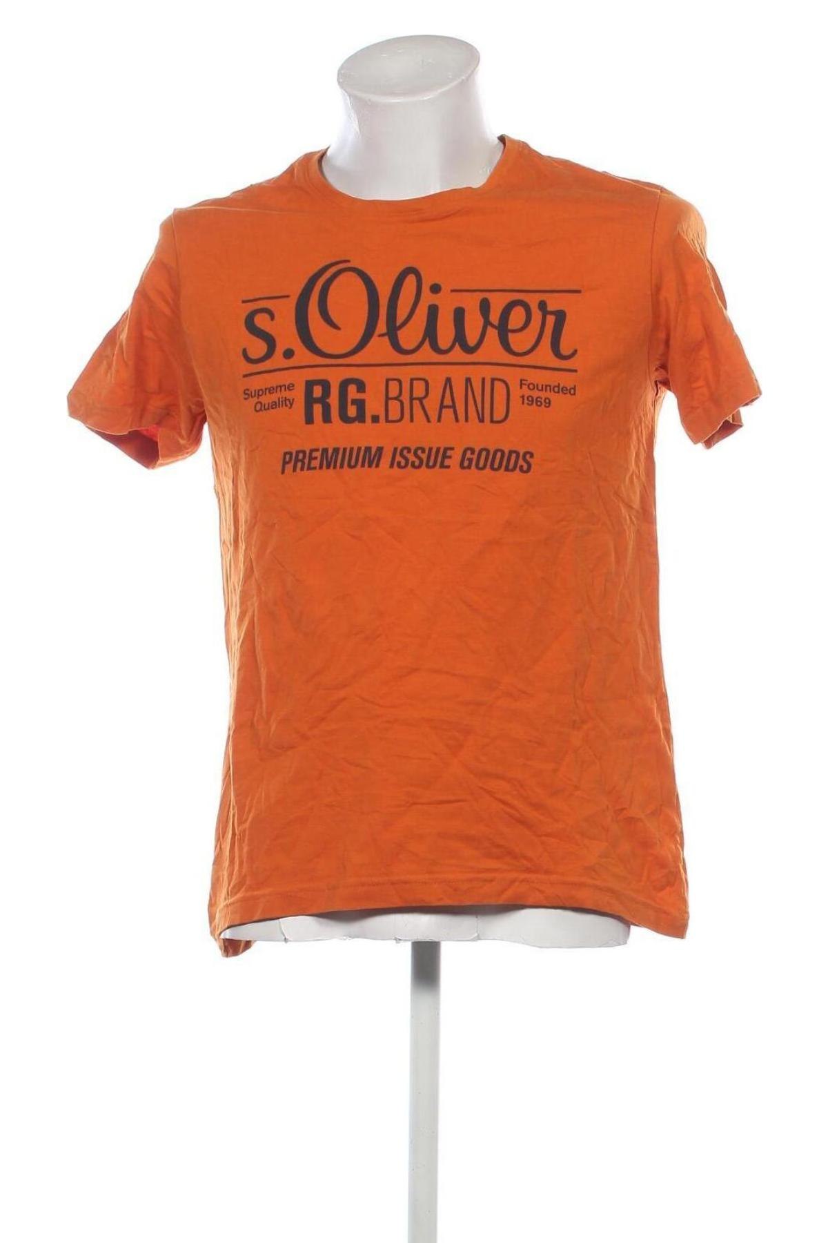 Herren T-Shirt S.Oliver, Größe L, Farbe Orange, Preis 10,99 €