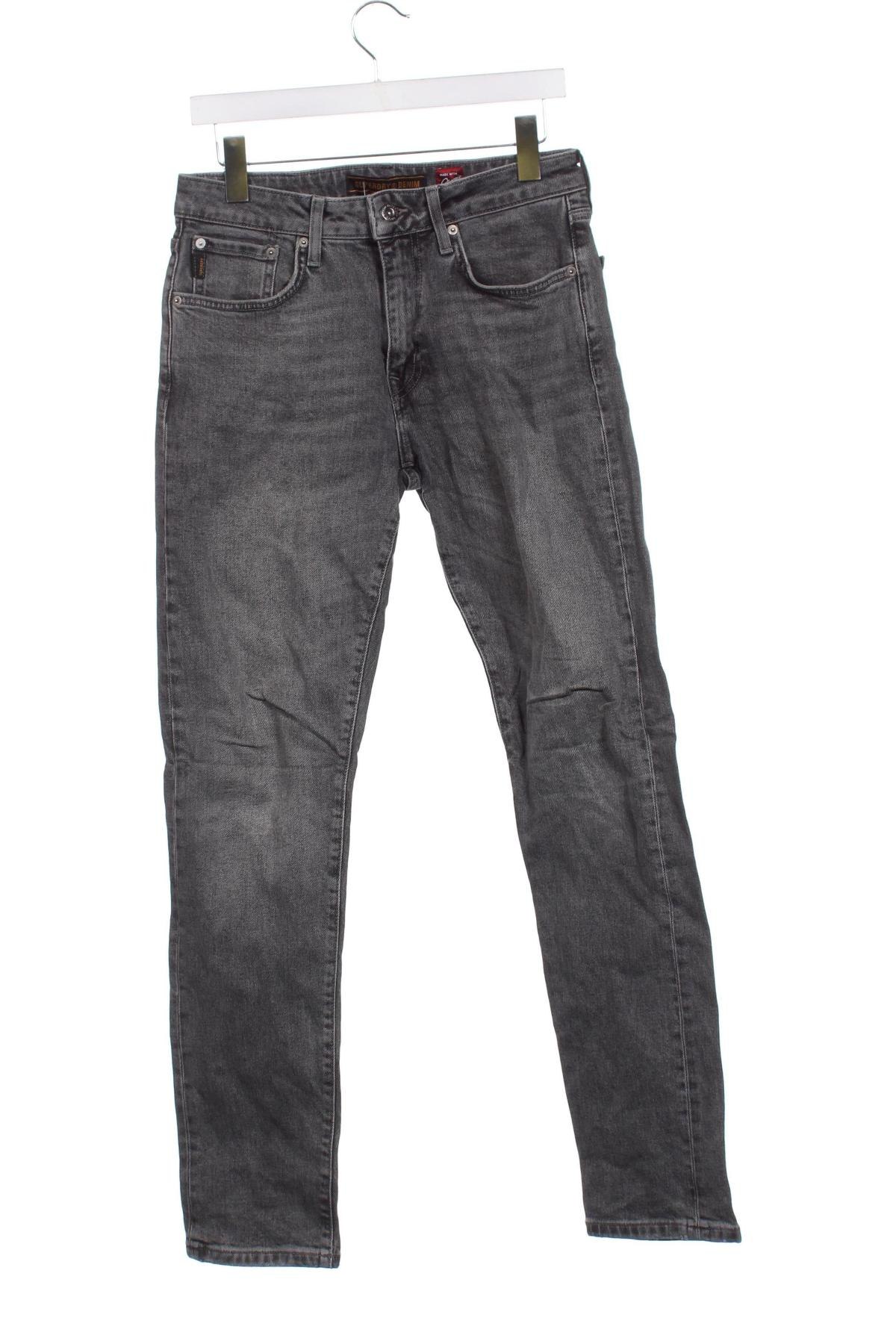 Męskie jeansy Superdry, Rozmiar S, Kolor Szary, Cena 163,99 zł