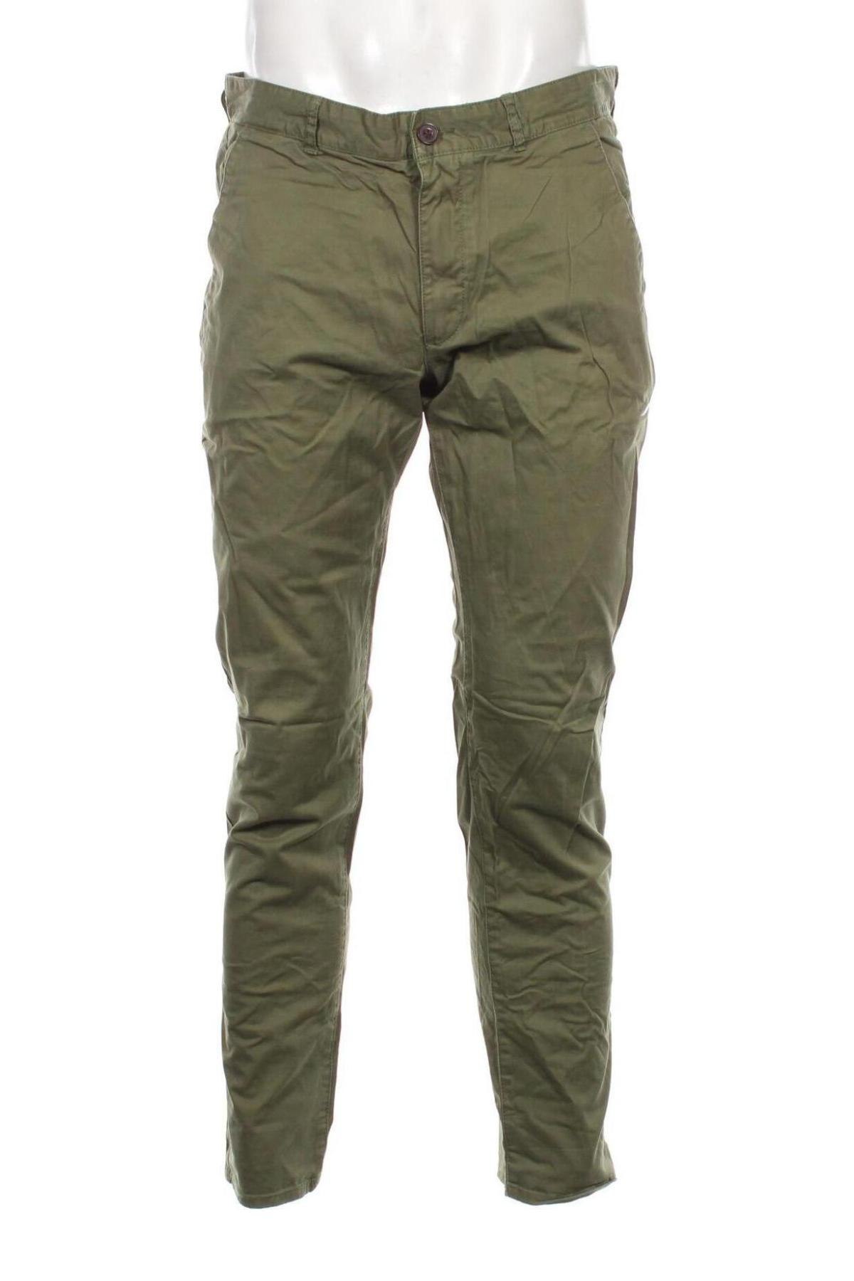 Pantaloni de bărbați Farah, Mărime L, Culoare Verde, Preț 223,99 Lei