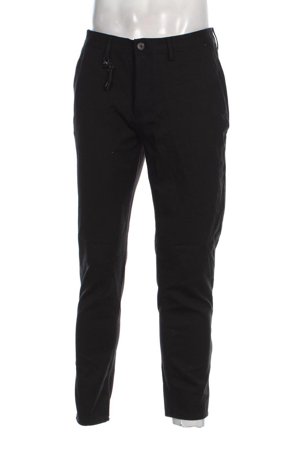 Pantaloni de bărbați Zara, Mărime M, Culoare Negru, Preț 31,99 Lei