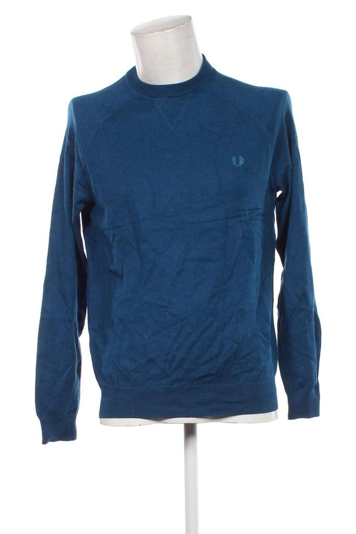 Herrenpullover Fred Perry, Größe L, Farbe Blau, Preis 43,49 €