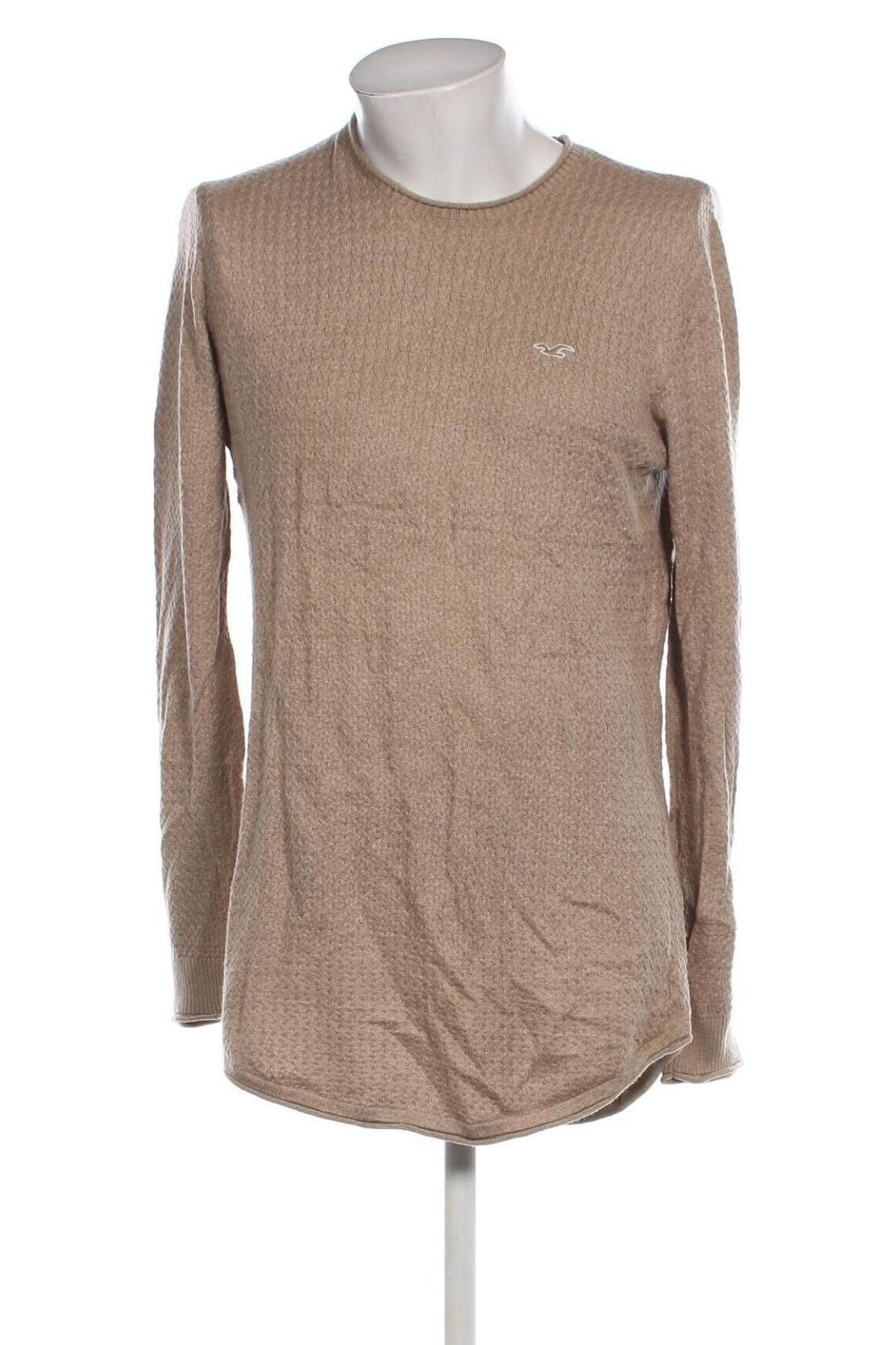 Herrenpullover Hollister, Größe M, Farbe Beige, Preis 15,99 €