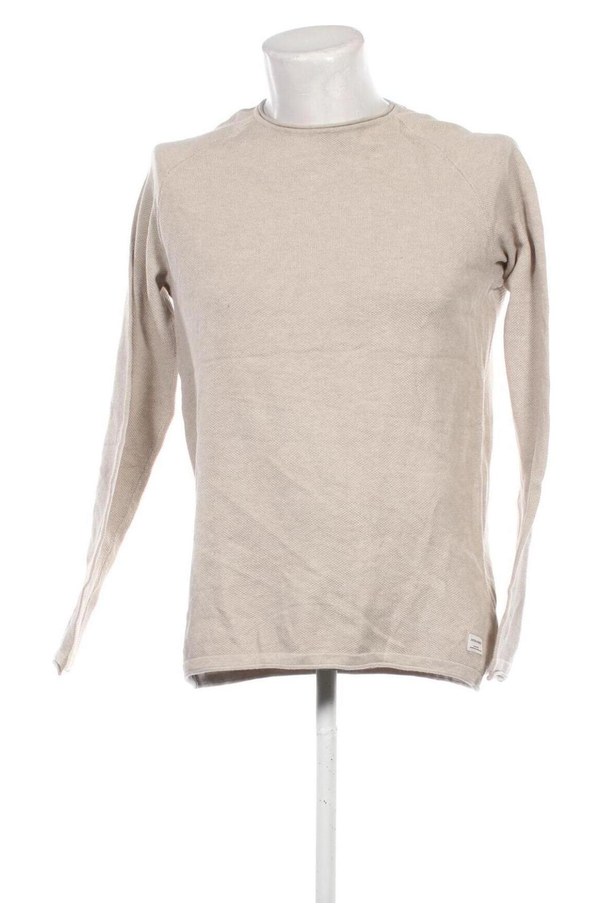 Herrenpullover Jack & Jones, Größe L, Farbe Beige, Preis 28,99 €