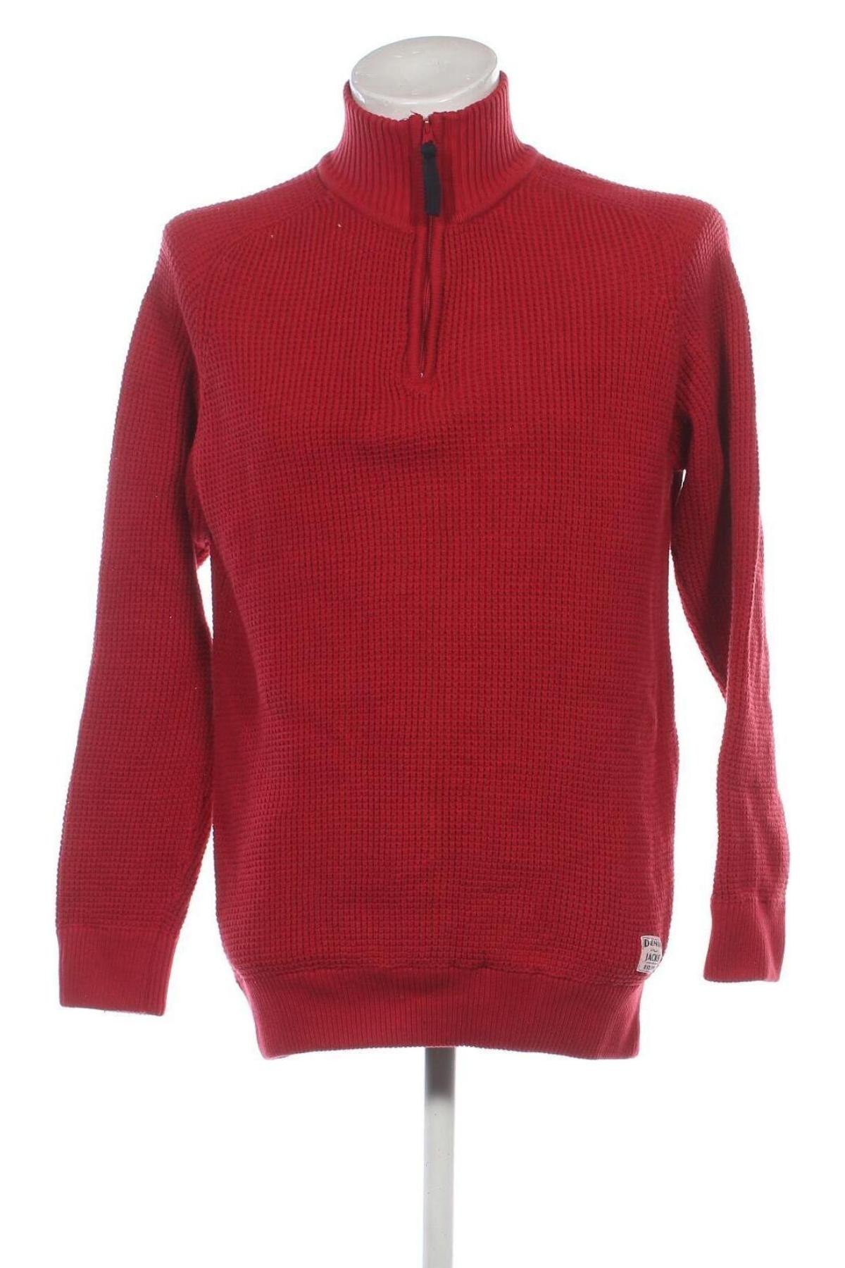 Herrenpullover Jack, Größe L, Farbe Rot, Preis 24,99 €