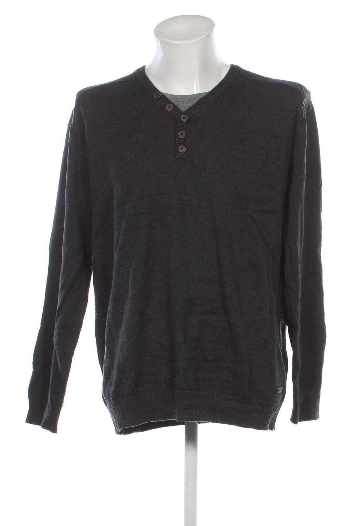 Herrenpullover Tom Tailor, Größe 3XL, Farbe Grau, Preis 33,99 €