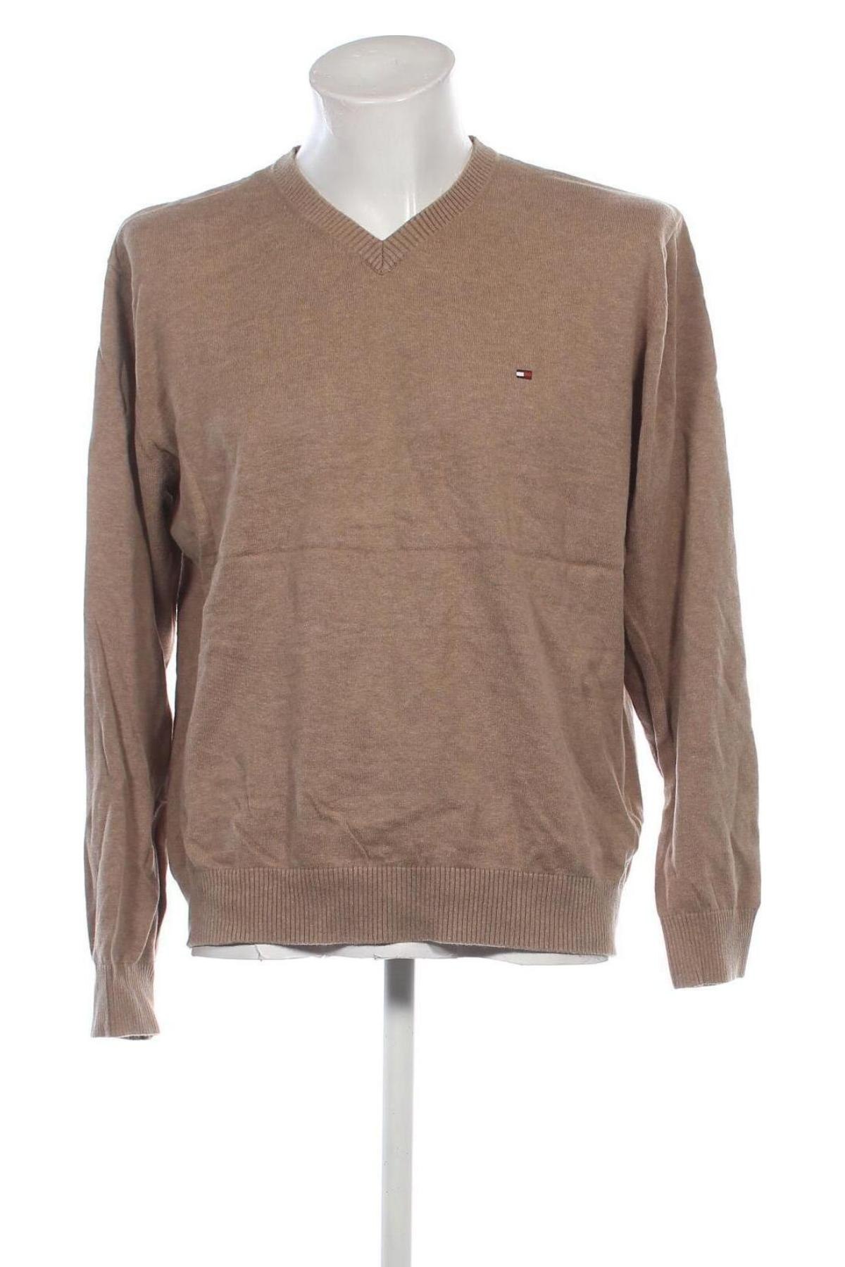 Herrenpullover Tommy Hilfiger, Größe XL, Farbe Beige, Preis 61,99 €