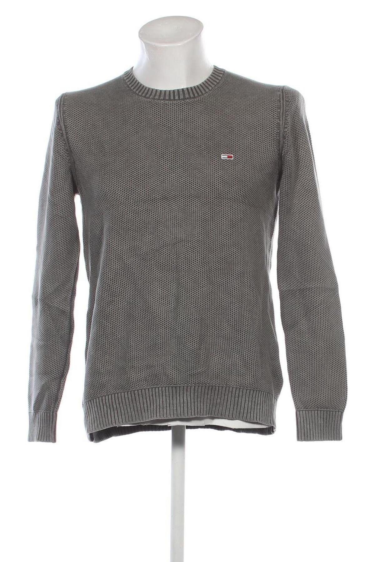 Herrenpullover Tommy Jeans, Größe M, Farbe Grau, Preis 52,49 €