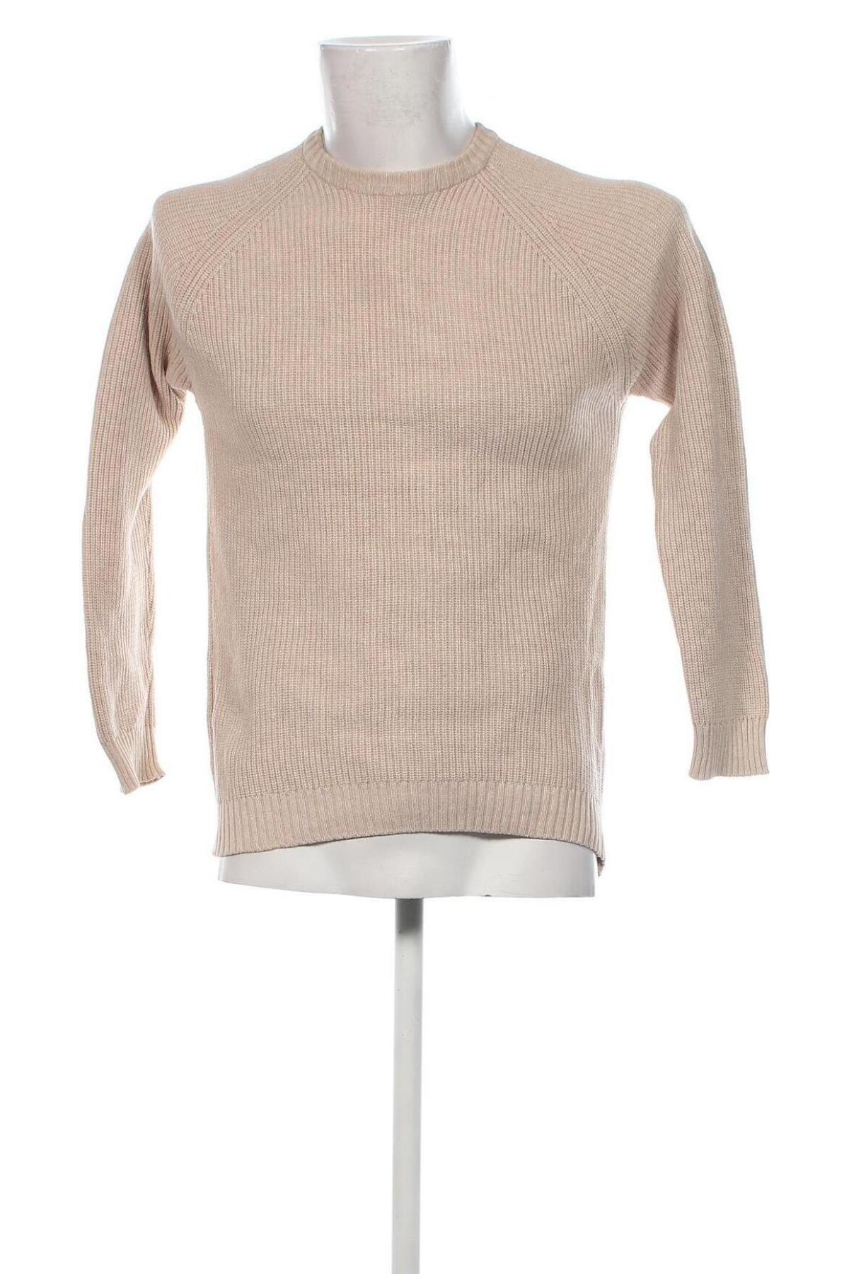 Herrenpullover Zara, Größe S, Farbe Beige, Preis 12,99 €