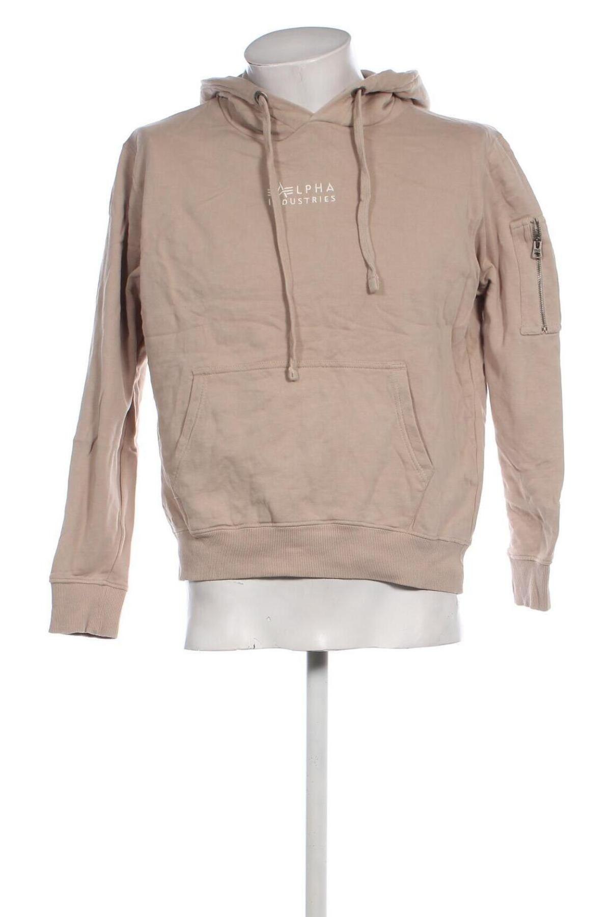 Férfi sweatshirt Alpha Industries, Méret M, Szín Bézs, Ár 13 999 Ft