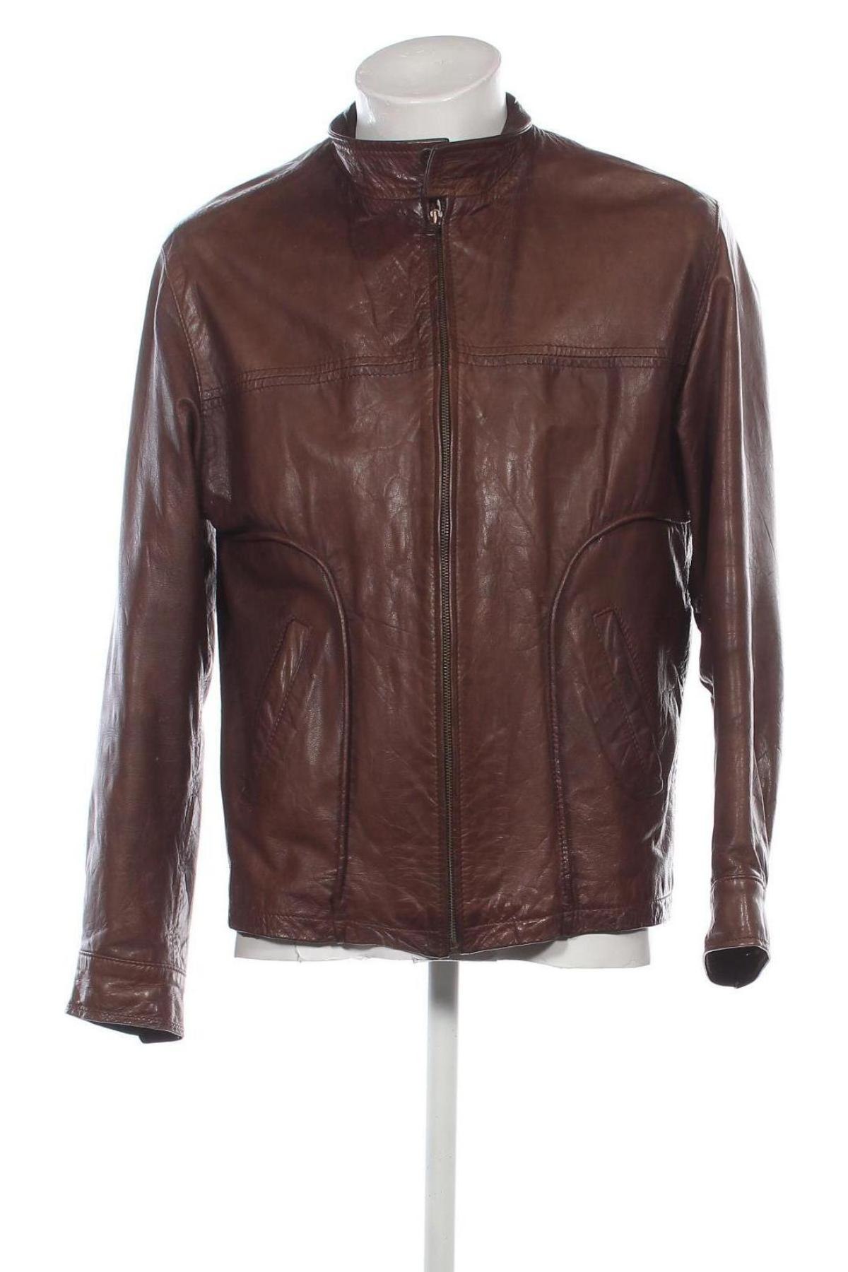 Herren Lederjacke, Größe L, Farbe Braun, Preis 63,94 €