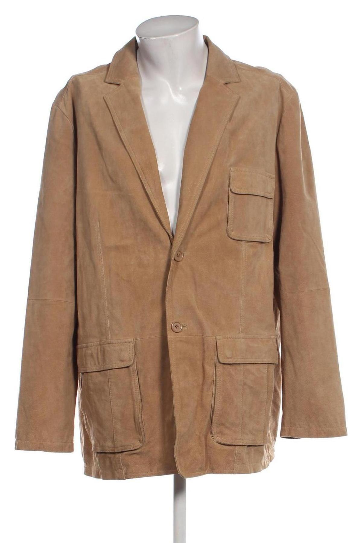 Herren Lederjacke, Größe 3XL, Farbe Beige, Preis € 54,74