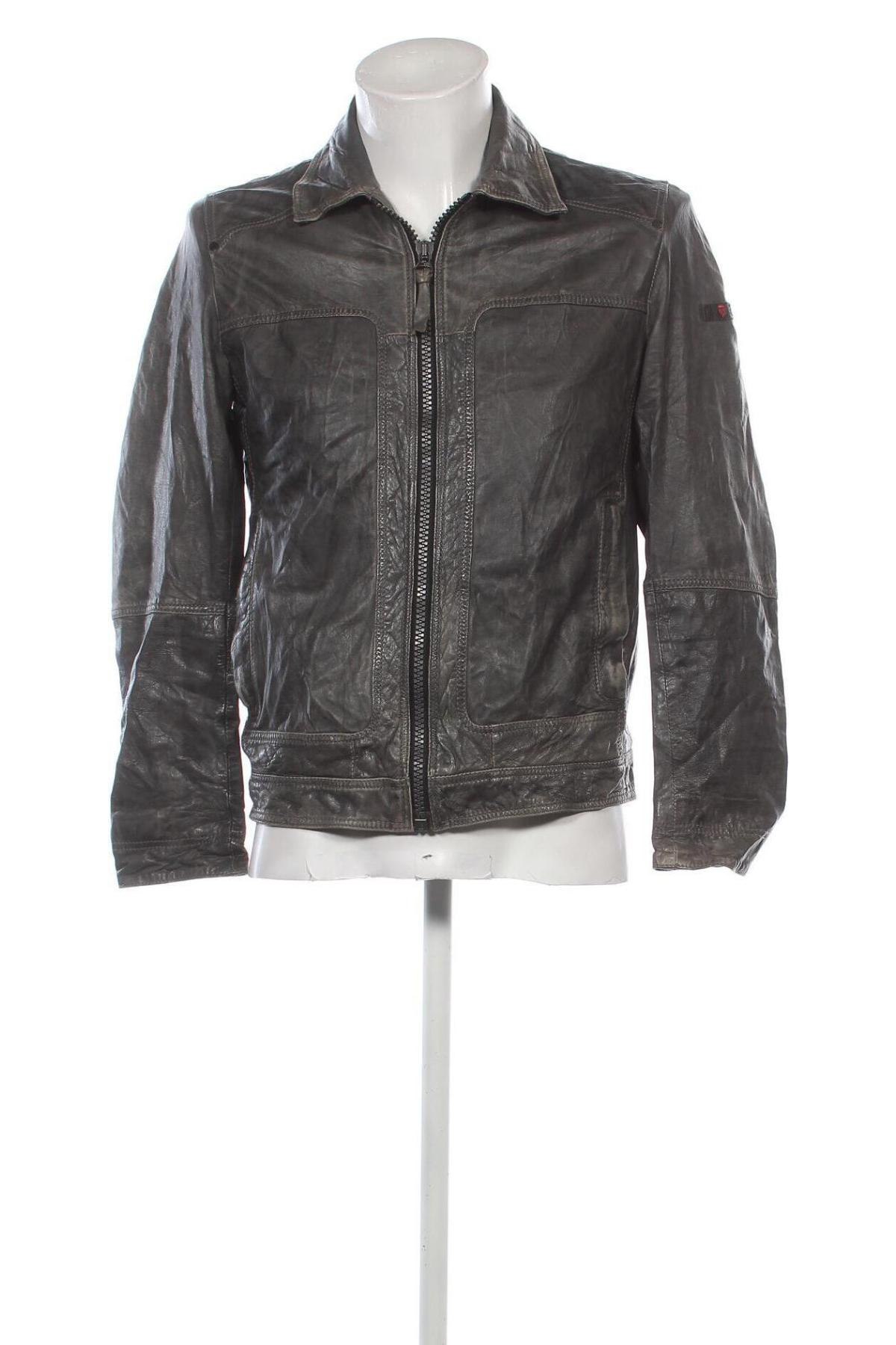 Herren Lederjacke Strellson, Größe S, Farbe Grau, Preis € 157,49