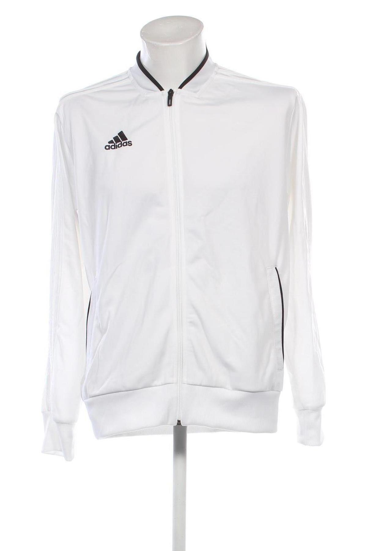 Herren Sportoberteil Adidas, Größe L, Farbe Weiß, Preis 33,99 €