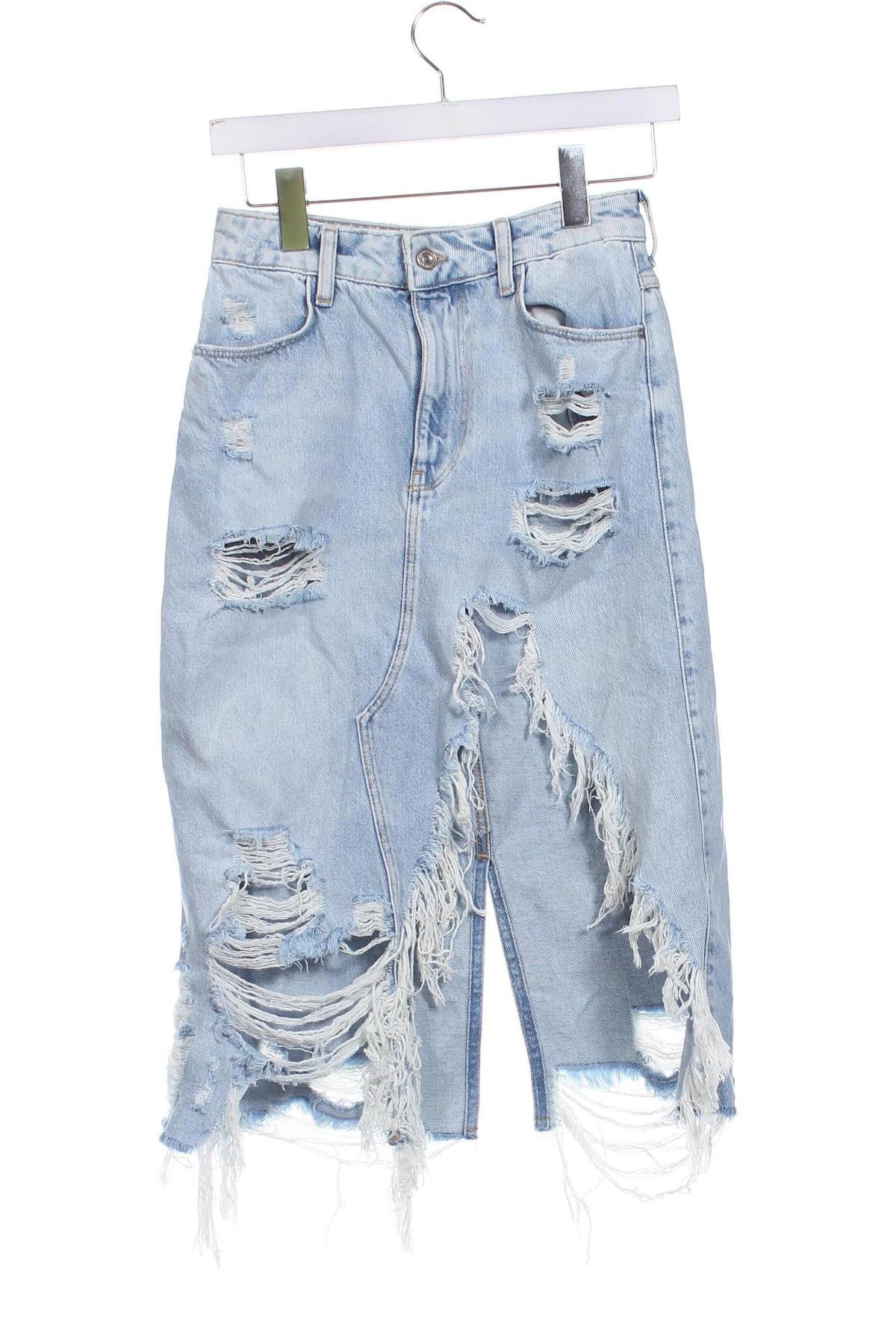 Rock Bershka, Größe XS, Farbe Blau, Preis € 15,00