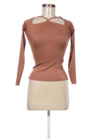 Γυναικεία μπλούζα Amisu, Μέγεθος S, Χρώμα Καφέ, Τιμή 5,99 €