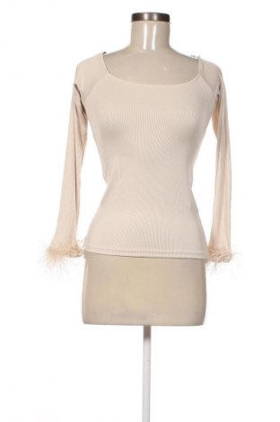 Γυναικεία μπλούζα Amisu, Μέγεθος M, Χρώμα  Μπέζ, Τιμή 5,99 €
