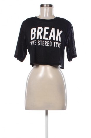 Damen Shirt Bershka, Größe S, Farbe Schwarz, Preis € 9,72