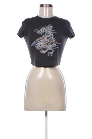 Damen Shirt Bershka, Größe S, Farbe Grau, Preis € 9,72