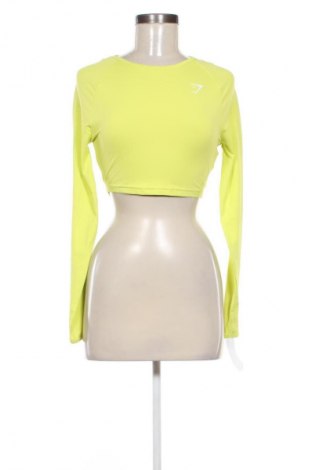 Γυναικεία μπλούζα Gymshark, Μέγεθος XS, Χρώμα Κίτρινο, Τιμή 13,80 €