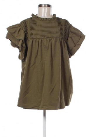 Дамска блуза SHEIN, Размер XXL, Цвят Зелен, Цена 15,99 лв.