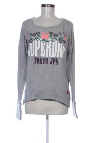 Γυναικεία μπλούζα Superdry, Μέγεθος L, Χρώμα Γκρί, Τιμή 14,99 €