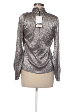 Γυναικεία μπλούζα Zara, Μέγεθος XS, Χρώμα Ασημί, Τιμή 25,99 €