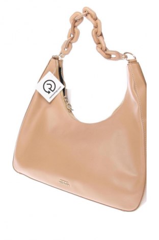 Дамска чанта Tommy Hilfiger, Цвят Бежов, Цена 177,99 лв.