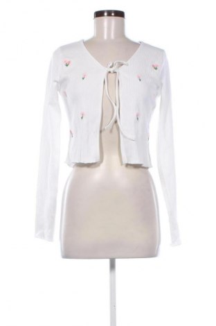Γυναικεία ζακέτα Fb Sister, Μέγεθος M, Χρώμα Λευκό, Τιμή 15,00 €