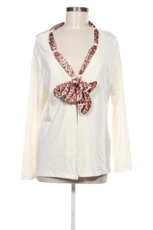 Damen Strickjacke Pompoos Design By Harald Gloockler, Größe M, Farbe Ecru, Preis 13,99 €