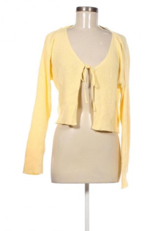 Damen Strickjacke Pretty Little Thing, Größe M, Farbe Gelb, Preis 7,99 €