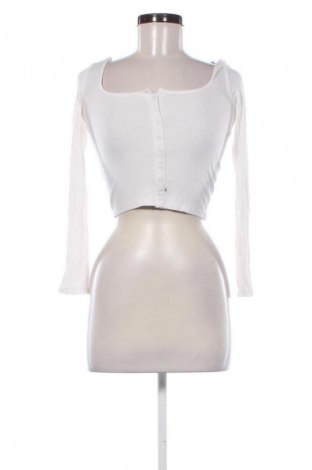 Damen Strickjacke Pull&Bear, Größe M, Farbe Weiß, Preis 14,77 €